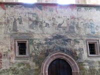 43  Fresque du 15ème siècle racontant le martyre de Sainte Foy