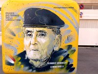 5c  Dernier Compagnon de la Libération, Hubert Germain est inhumé dans la crypte du mémorial de la France combattante, au  Mont-Valérien le 11 novembre 2021, selon les volontés du général de Gaulle.
