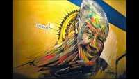 7  2013 - Romainville - Nelson Mandela "Cela est rare que je peigne des personnalités"