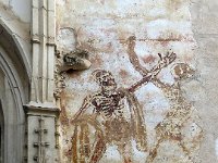 25  Fresque de la danse macabre médiévale. Les ravages de la peste